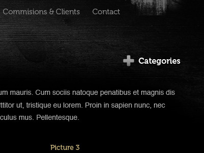 Category up.. drop menu museo