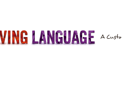 VING LANGUAGE purple title