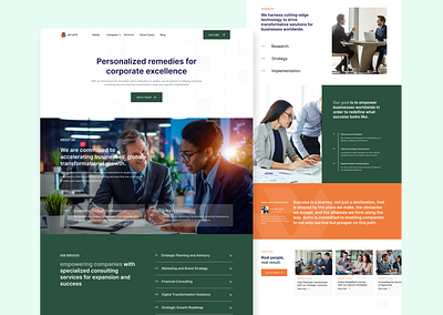 Business Consultant Web Landing-Page UI Design ] business business consultant business website consultancy consultant website design ui ui design web design