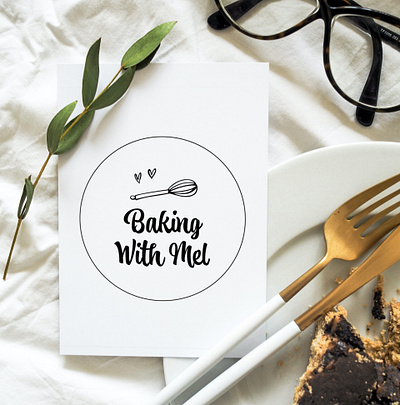 BAKE WITH MEL - BRANDING branding design graphic design illustration logo typography vector