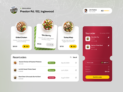 Platform for a Food Product ✦ Delicy design interface product service startup ui ux web website