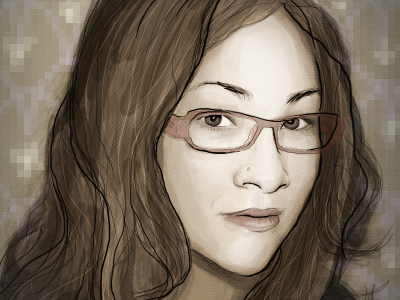 Progress, pt. 3 advanced digital imaging class photoshop self portrait wacom tablet