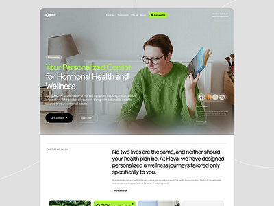 HW - Wellness platform ai ai doctor doctor ehr health lifestyle healthcare healthcare website hospital landing page med tech medical medical care medical landing page medicine medtech saas startup ui ux website wellness