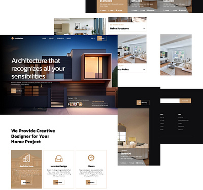 Architecture | Website Design architecture figma landing page product design uiux website design