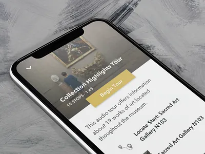 Museum Audio Guide - App Design app design application design audio tour case study ui design user testing ux design