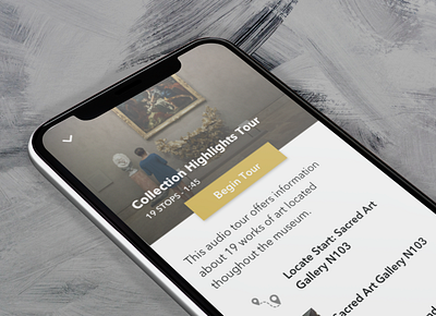 Museum Audio Guide - App Design app design application design audio tour case study ui design user testing ux design