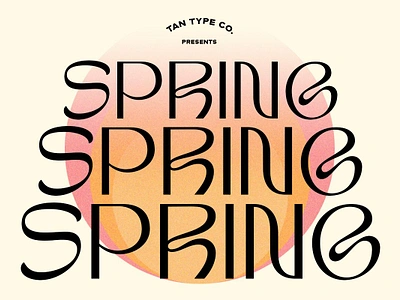 TAN-SPRING display type groove groovy font mid century mid century font modern modern font modern sans serif modern sans serif font retro retro font retro typeface tan spring vintage vintage font