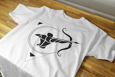 T Shirt Mockup - Zodiac Signs : Sagittarius adobe illustrator adobe photoshop creatives graphic design illustrations mockup sagittarius tshirt design tshirt mockup zodiac signs zodiac tshirt