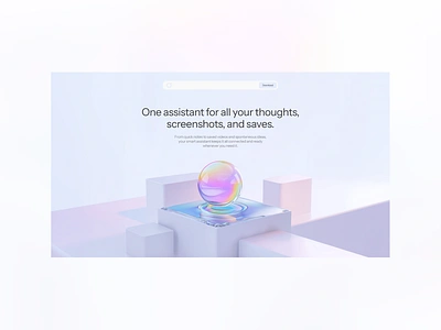 15/30 - 30 Days Ai Design Challenge 3d ai assistant header landing midjourney visual voice