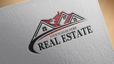 Real Estate paper Design / Logo 3d attaractive branding graphic design logo real estate thumbnail ui very intersted