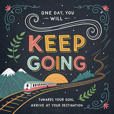 keep going design graphic design illustration