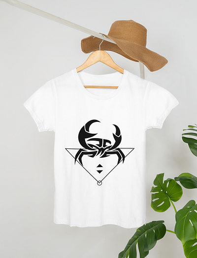 T Shirt Mockup - Zodiac Signs : Cancer adobe illustrator adobe photoshop cancer creatives graphic design illustrations mockup tshirt designing tshirt mockup zodiac signs zodiac tshirt