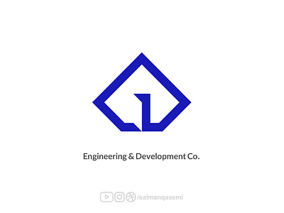 Engineering & Development Co. (for sale) diamond door home house logo لوجو