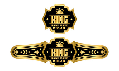 cigar label graphic design logo