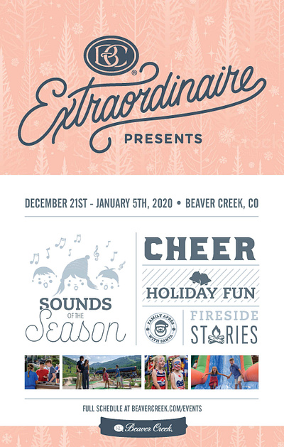 Beaver Creek, CO Event Poster branding design graphic design illustration typography vector