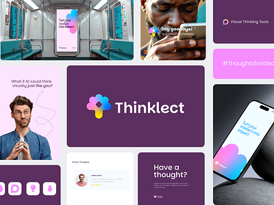 Logo, Modern, AI Chatbot, Thinking, Thoughts, Brain, T logo ai chatbot ai logo bento branding chatgpt daily inspiration ecommerce generative ai gradient logo designer logodesign machine learning modern logo t logo tech branding thinking thoughts tree typography visual identity