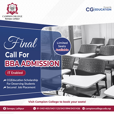 Final Call Admission graphic design