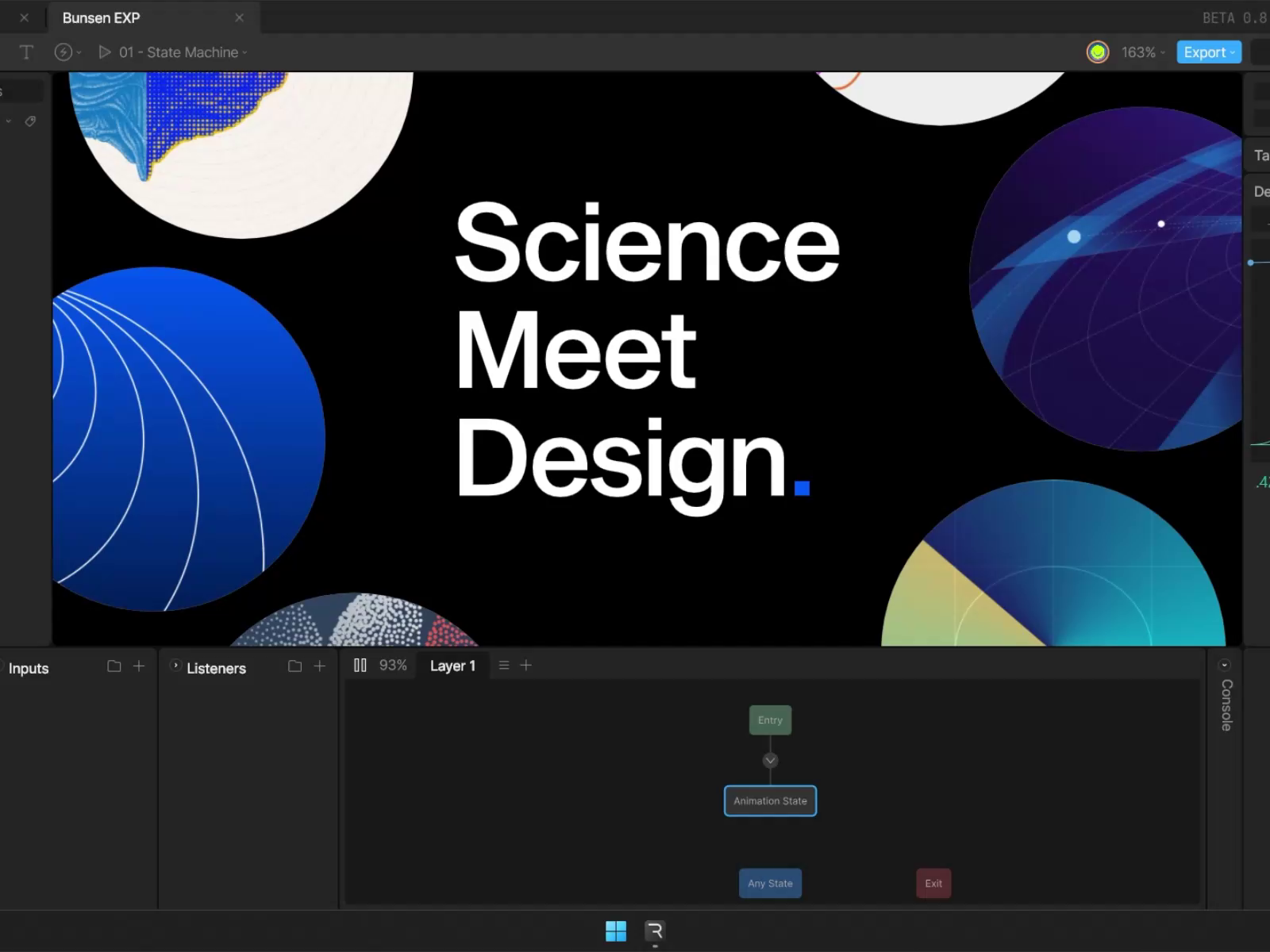 Example of Some Rive Experimentation ✨