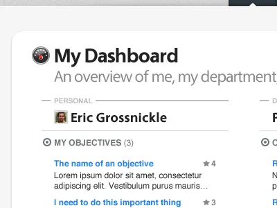 My Dashboard blue dashboard design gray ui website white