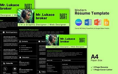 Resume & Cover Letter Template. blank resume resume clean