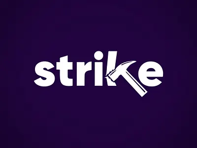 Strike Concept Logo 3d animation branding graphic design logo motion graphics ui