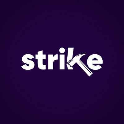 Strike Concept Logo 3d animation branding graphic design logo motion graphics ui