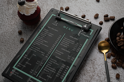 Caffe Persefona Menu Design adobephotoshop design menudesign