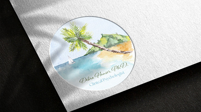 Illustration // Debra Hauser's Logo graphic design illustration watercolor