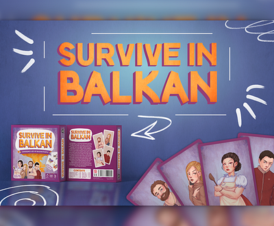 Survive in Balkan: Part 2 board game brand branding campaign colorful game graphic design illustrator logo marketing photoshop post social media