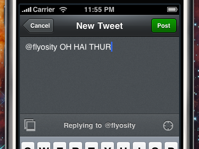 Beak for iPhone: New Tweet View beak iphone twitter ui