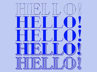 "Hello" Typography Exploration blue typography bold letters branding design color harmony contemporary lettering creative typography design aesthetics digital typography font exploration graphic design hello typography lettering art minimalist design modern type design text art type design type exploration typography study visual communication