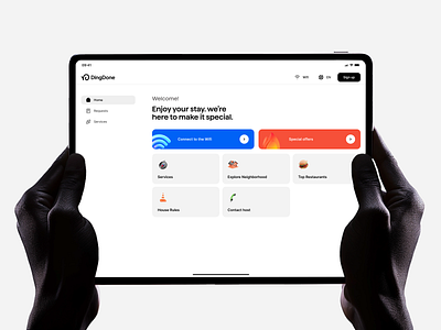 DingDone airbnb app design desktop holiday illustration landing service app tablet tablet app tablet design ui design uidesign
