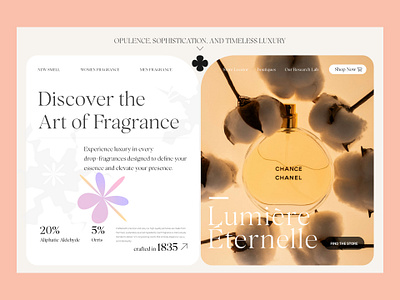 Luxurious Fragrance website ui ux design fragrance hiresid perfume website ui ui design ux design web design website