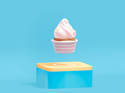 Twirl & Swirl 3d 3d design animation animation design brutalism clean cupcake dessert food graphic design hero illustration interaction interactive motion motion design motion graphics spline ui webdesign