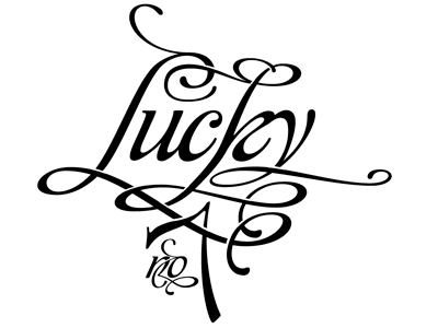 Lucky #7 affair alejandro paul glyph swash type vector