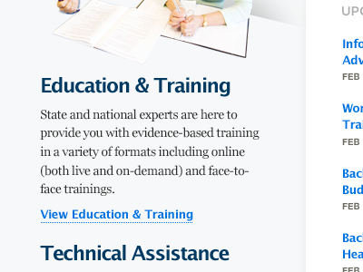 Regarding Subsection Links education links sections