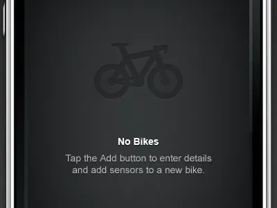 No Bikes design empty glyph gray icon iphone