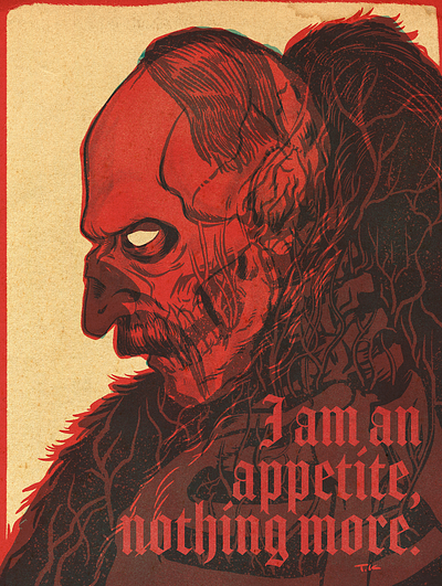 I am an appetite nothing more drawing illustration monsters nosferatu procreate xray