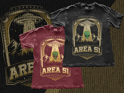 Area 51 Custom T Shirt graphic design hand drawing illustration. logo design t shirt design vector design