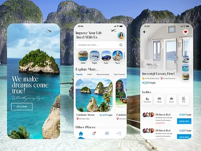 Travel Booking Mobile App a ui