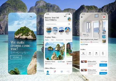 Travel Booking Mobile App a ui