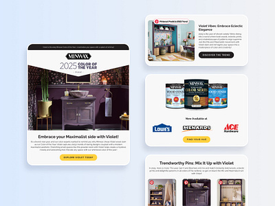 minwax / color of the year digital design email design user experience user interface design