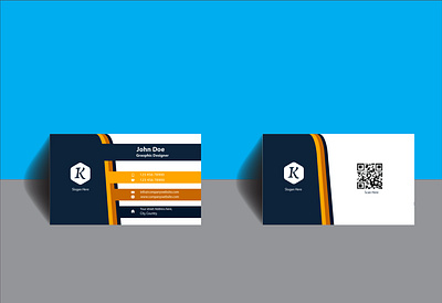 Clean and corporate design makes this business card suitable for business card card card design name card