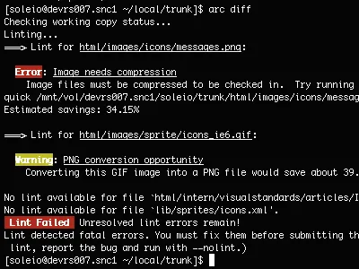 $ arc diff facebook internal tools