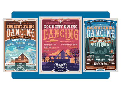 South Dakota Swing Dancing Posters beslers beslers cadillac ranch black hills south dakota country event poster country swing kickstand south dakota sturgis sturgis rally swing dancing