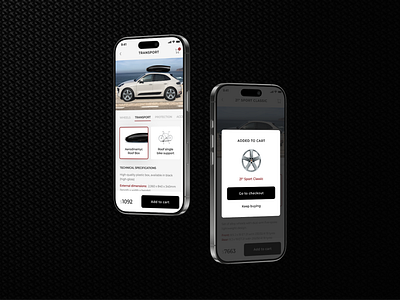 Effortless Accessory Shopping for Porsche Owners accesories app car design graphic design mobile porsche ui ux ux ui vehicle