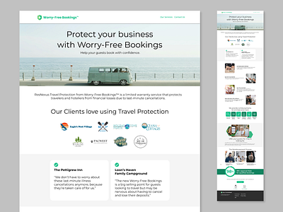 Worry-Free Bookings 1 booking business protection travel website worry