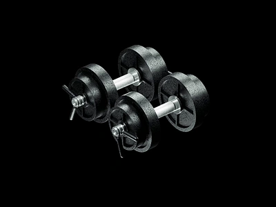 Practice Weights 3d 3d animation blender blender3d dumbbell fitness gym illustration isometric isometric illustration weights