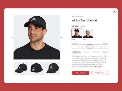 Redesign of Card for Sports wear redesign sports wear ui ux