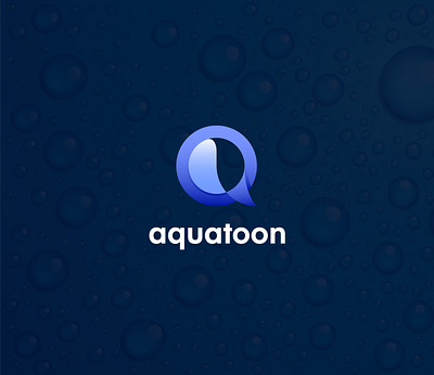 Aquatoon A and Q business brand logo design agency logo app logo business logo colorful logo company logo custom logo graphic design logo minimalist logo modern logo saas logo tech logo water logo